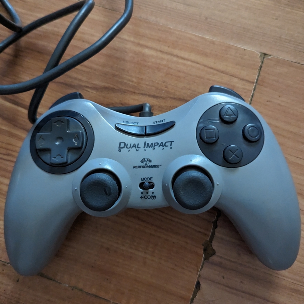 Dual Impact Gamepad Sony Playstation One PS1 Larger Than Original Controller